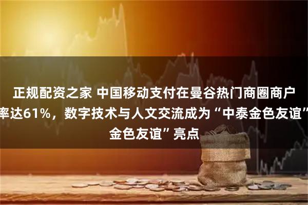 正规配资之家 中国移动支付在曼谷热门商圈商户渗透率达61%，数字技术与人文交流成为“中泰金色友谊”亮点