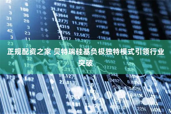 正规配资之家 贝特瑞硅基负极独特模式引领行业突破