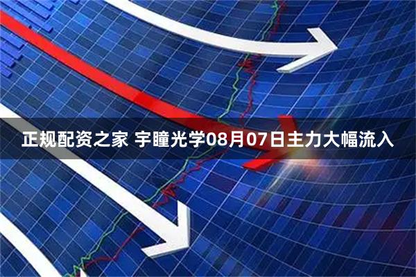 正规配资之家 宇瞳光学08月07日主力大幅流入